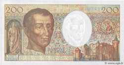 200 Francs MONTESQUIEU alphabet 101 FRANCIA  1992 F.70bis.01 SC+