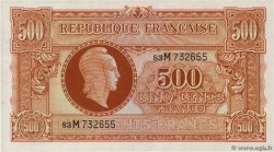 500 Francs MARIANNE fabrication anglaise FRANCIA  1945 VF.11.02 q.FDC