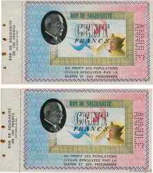 100 Francs BON DE SOLIDARITÉ Annulé FRANCE regionalism and various  1941 KL.10B AU-