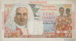 100 Francs La Bourdonnais GUADELOUPE  1946 P.35 VF