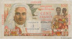 1 NF sur 100 Francs La Bourdonnais FRENCH GUIANA  1961 P.29 MB