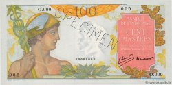 100 Piastres Spécimen FRENCH INDOCHINA  1947 P.082as UNC