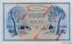 1000 Francs Phénix Annulé MARTINIQUE  1944 P.22b UNC-