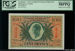 100 Francs MARTINIQUE  1946 P.25 AU