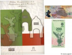 100 et 200 Pesos Commémoratif MEXIQUE  2007 P.128b et P.129a NEUF