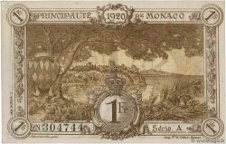 1 Franc MONACO  1920 P.04a fST+