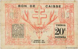 20 Francs NOUVELLE CALÉDONIE  1943 P.57b MB