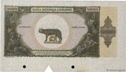 5000000 Lei Épreuve ROMANIA  1947 P.061p AU