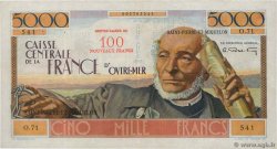 100 NF sur 5000 Francs Schoelcher SAINT PIERRE E MIQUELON  1960 P.35 BB