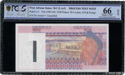 2500 Francs Fauté WEST AFRICAN STATES  1992 P.x12 UNC
