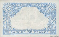 5 Francs BLEU FRANKREICH  1913 F.02.21 fVZ
