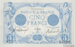5 Francs BLEU FRANCIA  1916 F.02.46 AU+