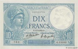 10 Francs MINERVE FRANCIA  1924 F.06.08 q.FDC
