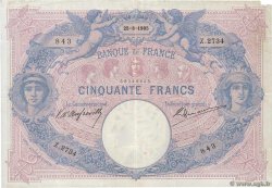 50 Francs BLEU ET ROSE FRANCE  1905 F.14.17 F+