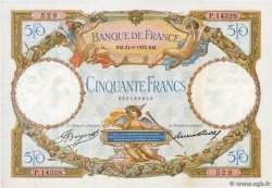 50 Francs LUC OLIVIER MERSON type modifié FRANCIA  1933 F.16.04 SPL+
