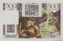 500 Francs CHATEAUBRIAND FRANCE  1945 F.34.03 AU-