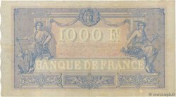 1000 Francs BLEU ET ROSE FRANCE  1891 F.36.03 VF