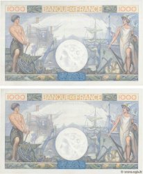 1000 Francs COMMERCE ET INDUSTRIE Consécutifs FRANKREICH  1940 F.39.01 fST+