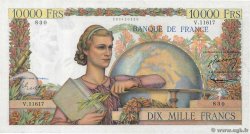 10000 Francs GÉNIE FRANÇAIS FRANCIA  1956 F.50.81 MBC