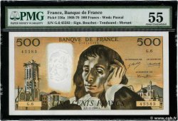 500 Francs PASCAL FRANKREICH  1968 F.71.02 fST