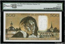 500 Francs PASCAL FRANCE  1968 F.71.02 AU