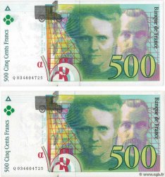 500 Francs PIERRE ET MARIE CURIE Faux FRANKREICH  1995 F.76.02x fST