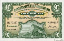 1 Pound GIBILTERRA  1971 P.18b FDC