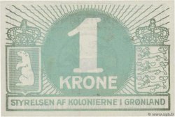 1 Krone GRÖNLAND  1913 P.13b ST