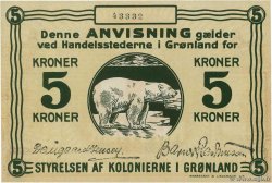 5 Kroner GREENLAND  1913 P.14A UNC