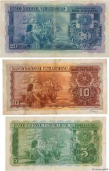 5, 10 et 20 Rupias Lot PORTUGUESE INDIA  1945 P.35, P.36 et P.37 F