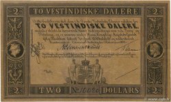 2 Dalere Non émis DANISH WEST INDIES (VIRGIN ISLANDS)  1898 P.08r VF+