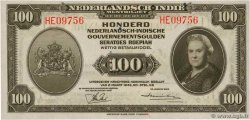 100 Gulden INDIE OLANDESI  1943 P.117a FDC