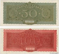 50 et 100 Lire Lot ITALIE  1944 P.074 et P.075a SUP+
