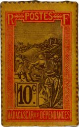 10 Centimes Zébu MADAGASKAR  1916 P.029 fST