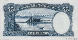 5 Pounds NEW ZEALAND  1940 P.160a XF