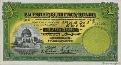 1 Pound PALESTINA  1944 P.07d SPL