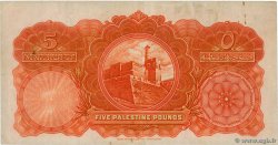 5 Pounds PALÄSTINA  1939 P.08c fSS