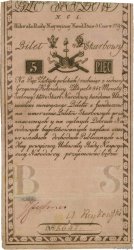 5 Zlotych POLOGNE  1794 P.A01a pr.TTB