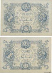 5 Francs Consécutifs ARGELIA  1916 P.071a EBC