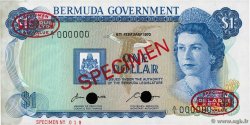 1 Dollar Spécimen BERMUDA  1970 P.23as AU