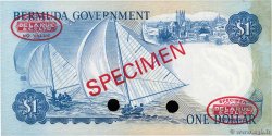 1 Dollar Spécimen BERMUDA  1970 P.23as AU