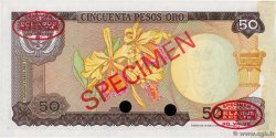 50 Pesos Oro Spécimen KOLUMBIEN  1970 P.412bs fST