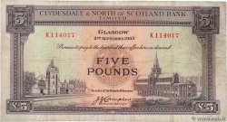 5 Pounds SCOTLAND  1953 P.192a F-
