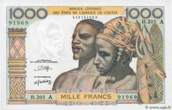 1000 Francs STATI AMERICANI AFRICANI  1980 P.103An q.FDC