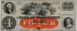 4 Dollars Non émis UNITED STATES OF AMERICA Washington 1851  AU
