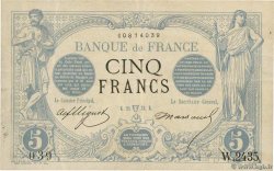 5 Francs NOIR FRANCIA  1873 F.01.17 MBC