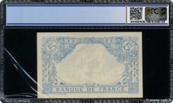 5 Francs BLEU FRANKREICH  1916 F.02.46 VZ+