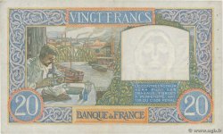 20 Francs TRAVAIL ET SCIENCE FRANCE  1941 F.12.20 VF+