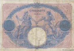 50 Francs BLEU ET ROSE FRANKREICH  1907 F.14.20 fS