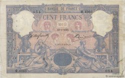 100 Francs BLEU ET ROSE FRANCE  1905 F.21.19 VG